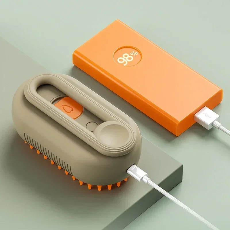 Rellan 3-in-1 Pet Spray Massage Brush – Groom, Soothe & Shine