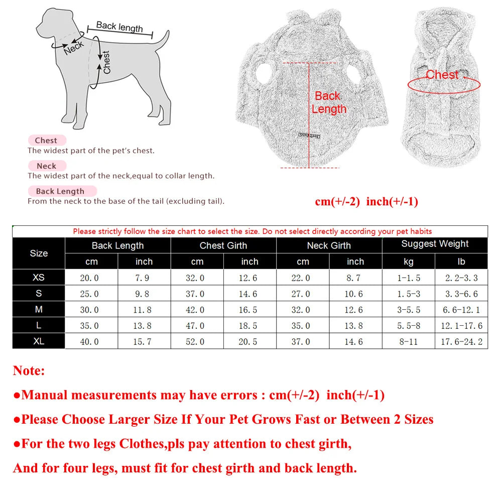 Rellan Winter Pet Hoodie – Cozy Fleece Warmth Your Pup Will Love