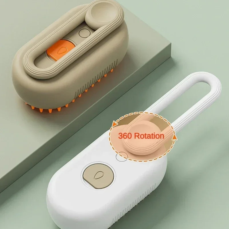 Rellan 3-in-1 Pet Spray Massage Brush – Groom, Soothe & Shine